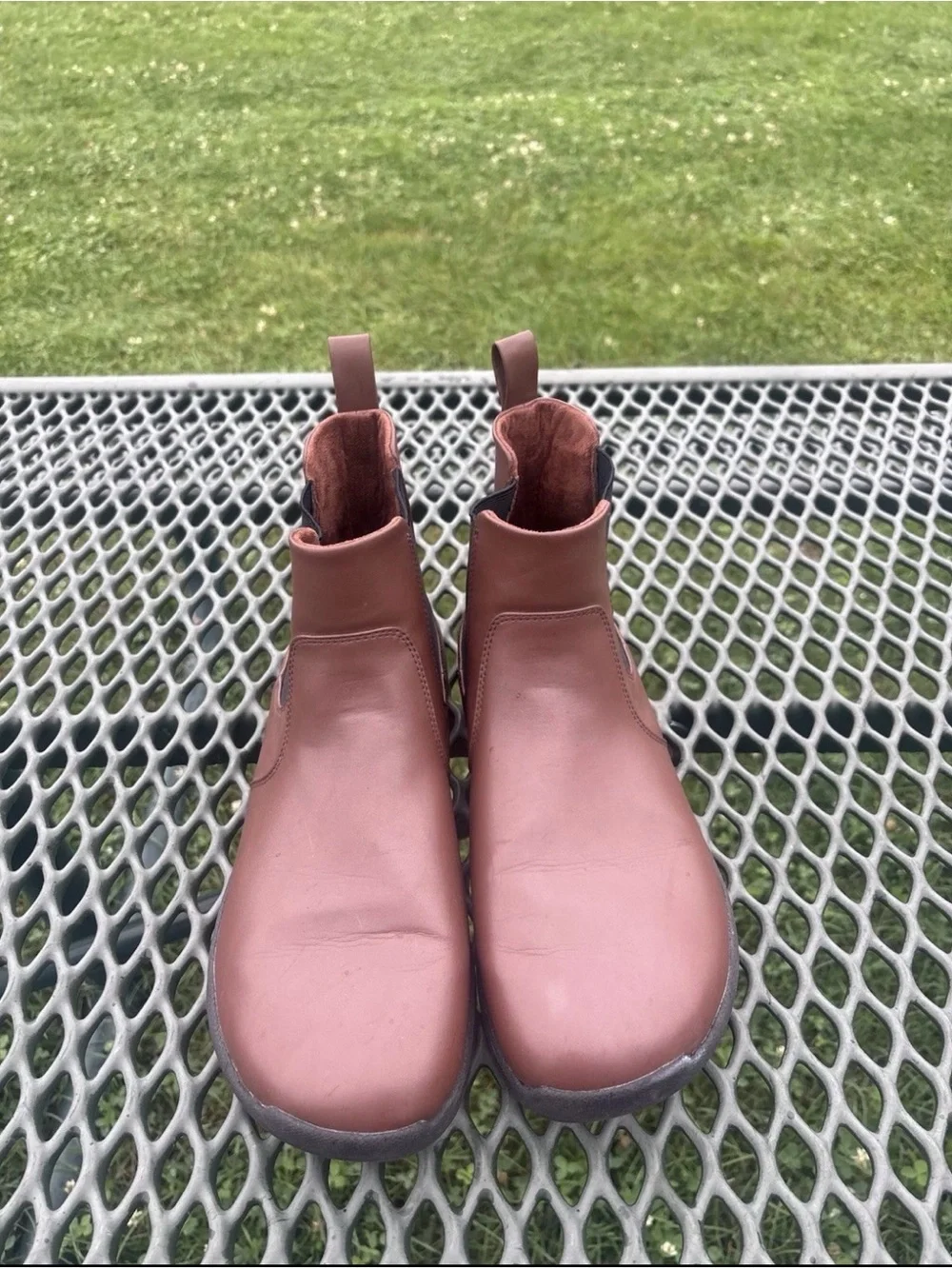 Feelgrounds Chelsea Boot Men US 12.5 EU 46 Hazelnut Brown Barefoot Shoe